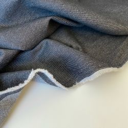 Джинс плотный черный 9222 ширина 180 см остаток 0,9 м