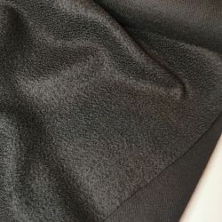 Пальтовая шерсть чёрный  остаток 1,15м