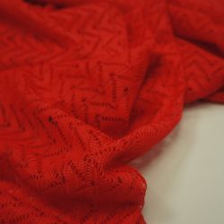 Сетка вязаная красная