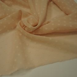 Шифон горох однотонный персиковый