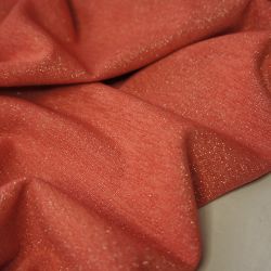Трикотаж с люрексом розовый 3 ОСТАТОК 1.25 м 